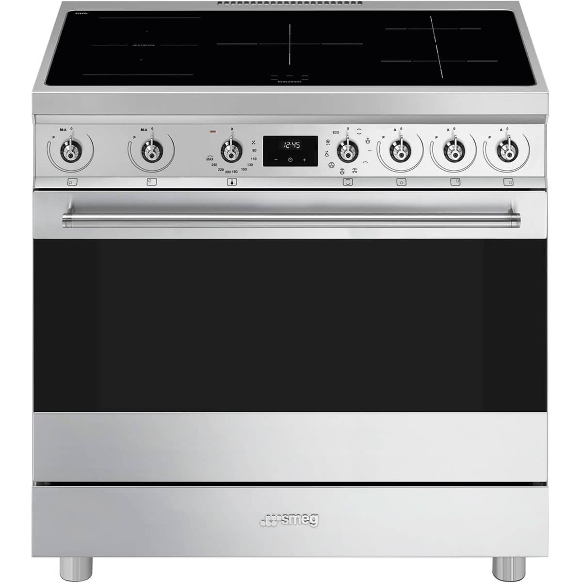 C9IMX2 Classic Induktionskomfur 90 cm, rustfrit stål