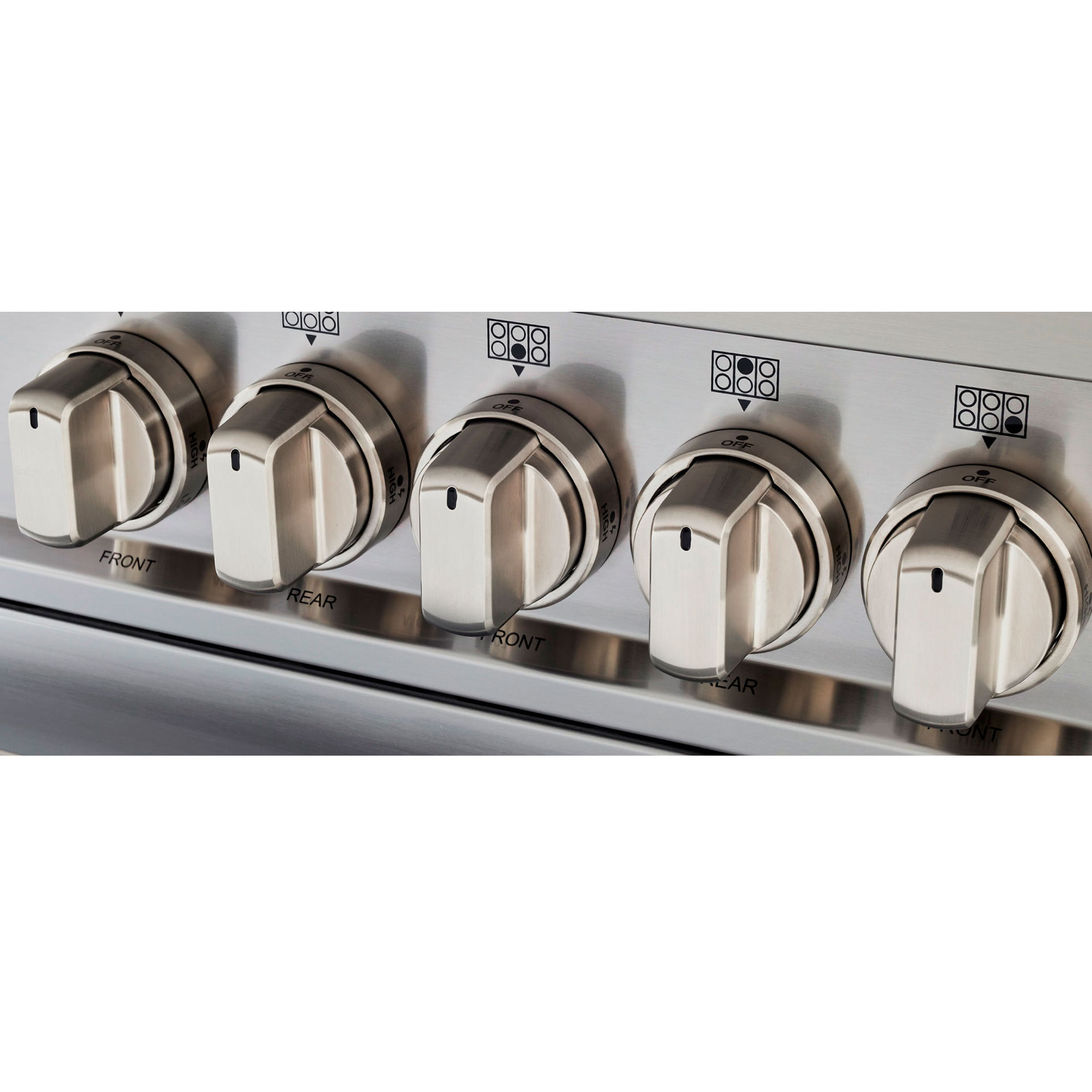 Bertazzoni MAS96L1EXT Master gasskomfyr 90 cm med enkeltovn og 6 brennere, rustfritt stål