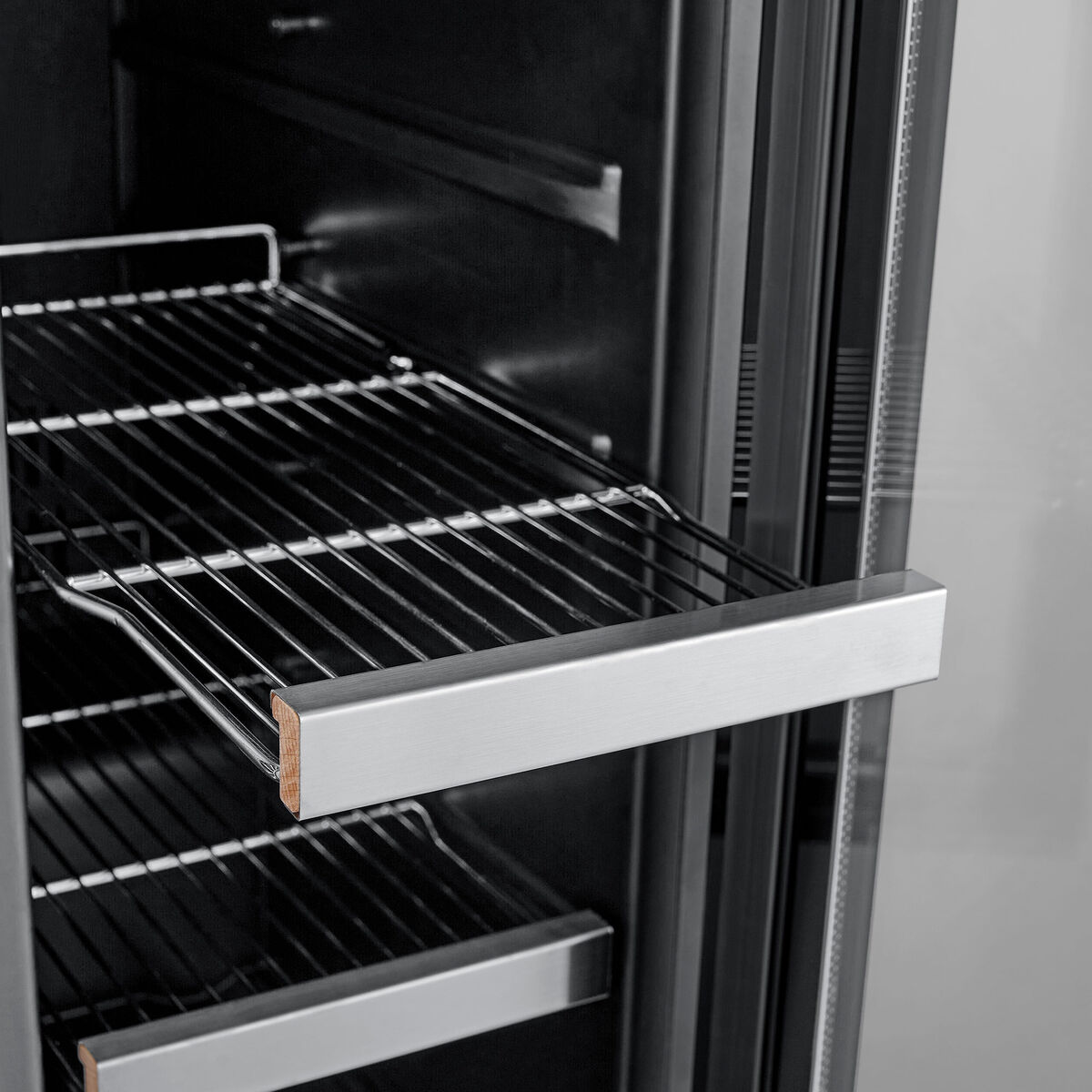 Arctic Collection 60 Duo innbyggbart vin- og ølkjøleskap, svart