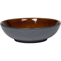 Salladsskål 24 cm svart/amber