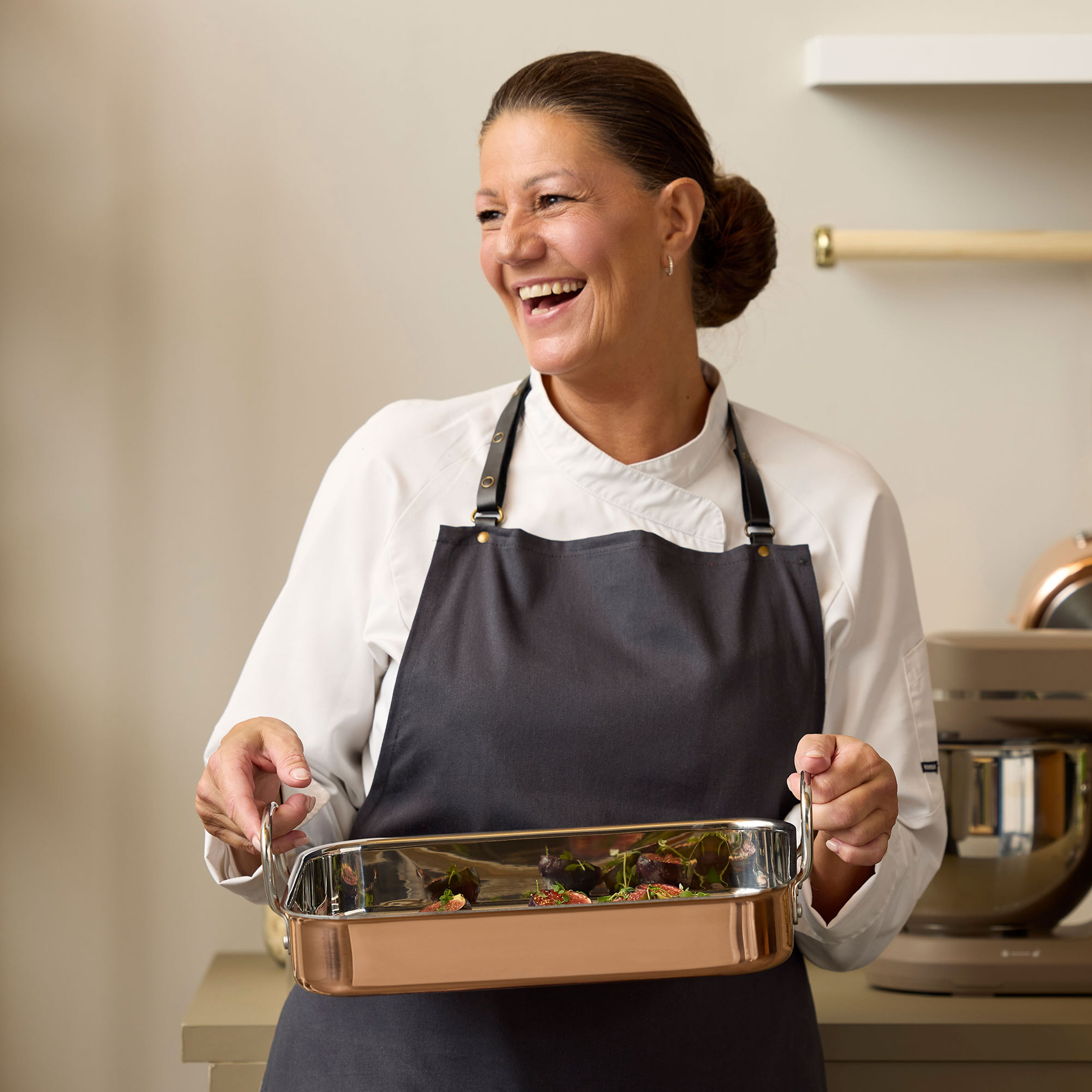 Blomsterbergs Ildfast form 35x25,5x6 cm, kobber