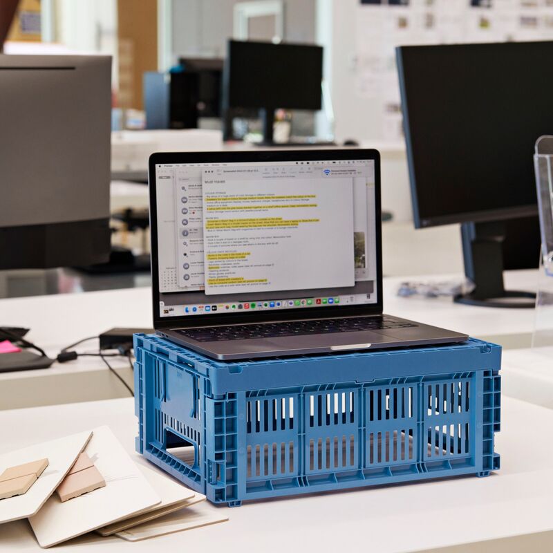 Colour Crate opbevaringskasse, medium, electric blue