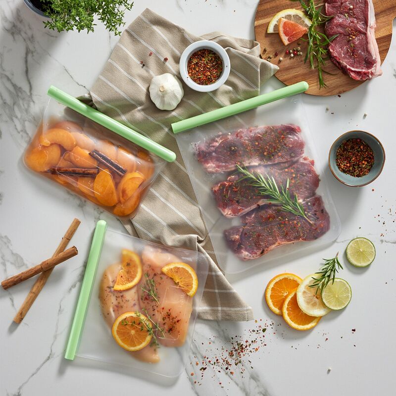 Återanvändningsbar kyl & fryspåse, set med 3 st