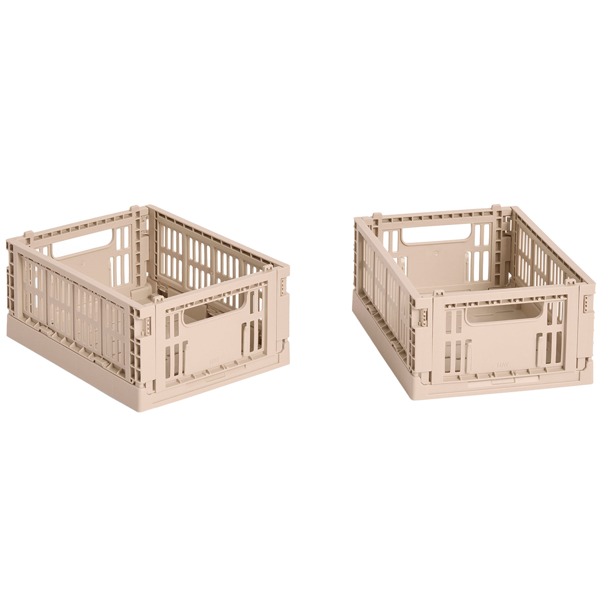 HAY Colour Crate Mini oppbevaringsbokser 2 stk, powder