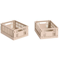 HAY Colour Crate Mini oppbevaringsbokser 2 stk, powder
