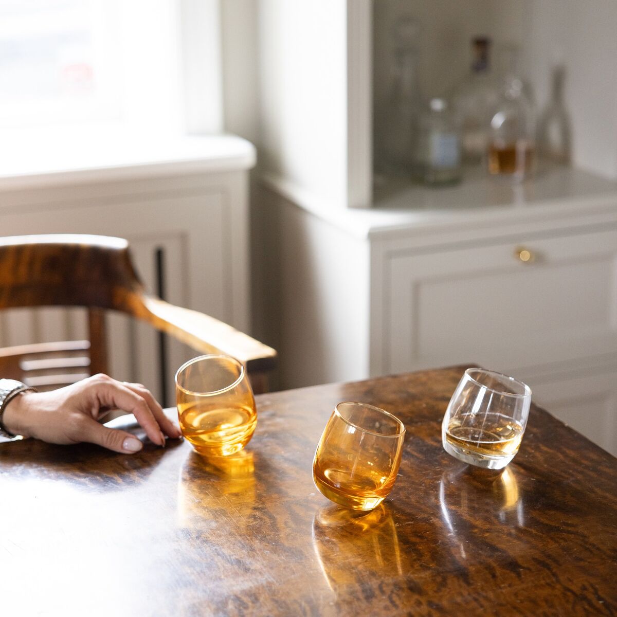 Sagaform tumbler med rund bund 6-pak, amber