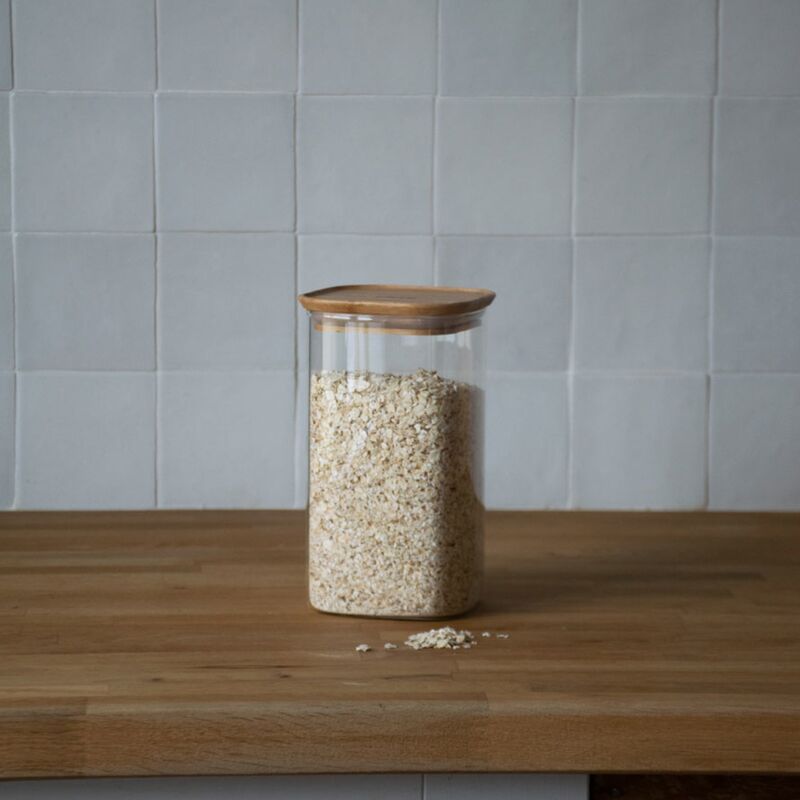 Oppbevaringsglass med bambuslokk 1400 ml