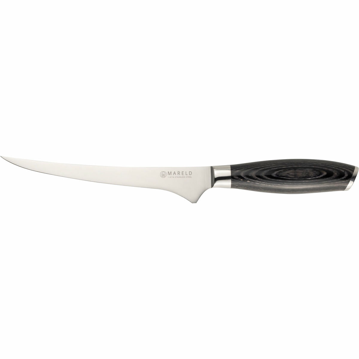 Akio Flexibel Filékniv svart, 19 cm