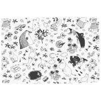 Mumin bordstablett 33 x 45 cm, off-white
