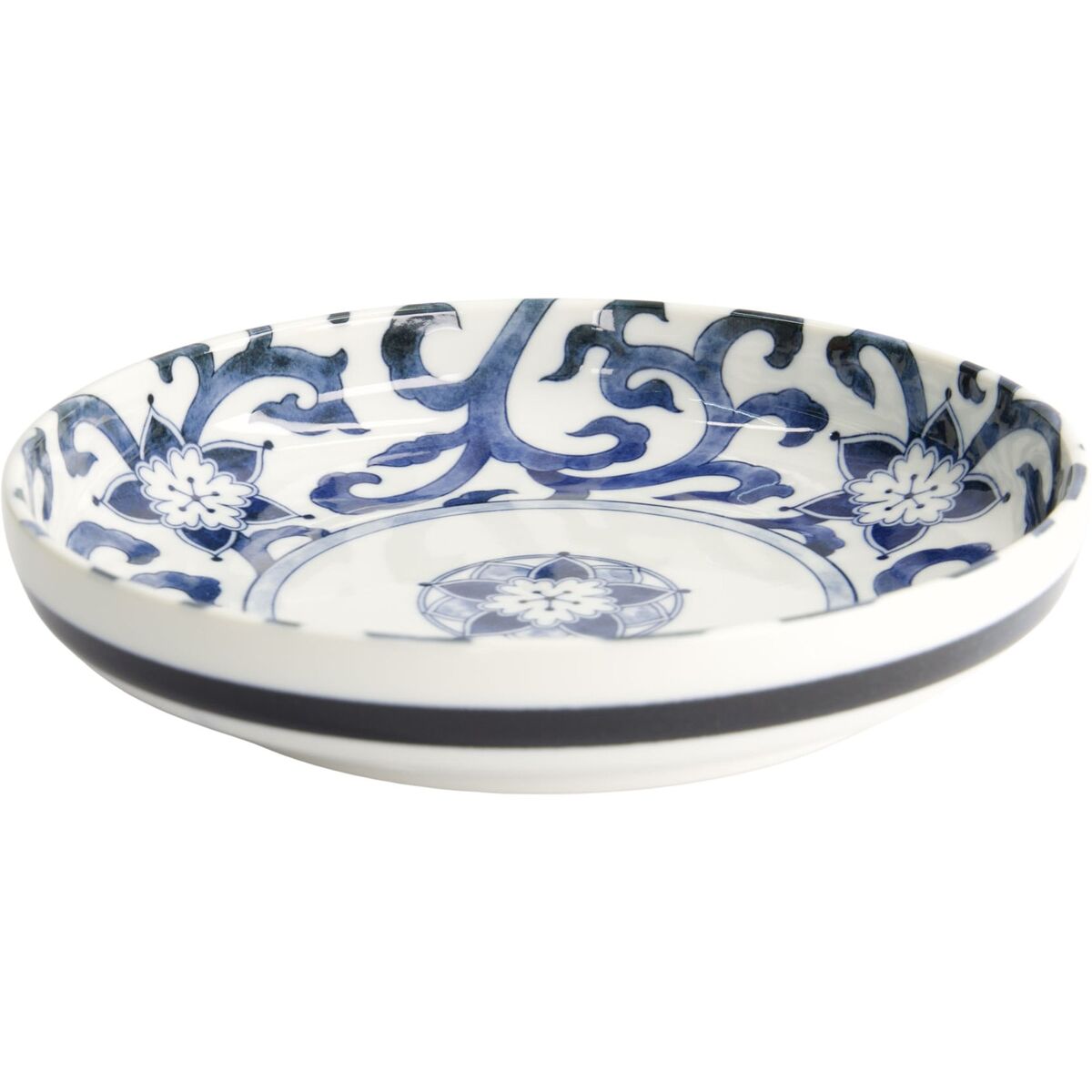 Goben Karakusa pastatallerken Ø20 cm, blå/hvid