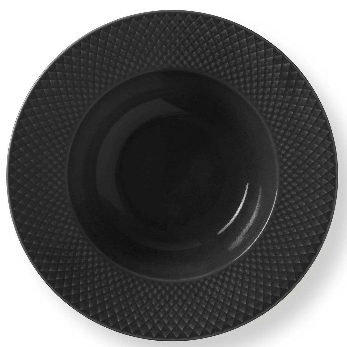 Rhombe Earth djup tallrik 24,5 cm, slate