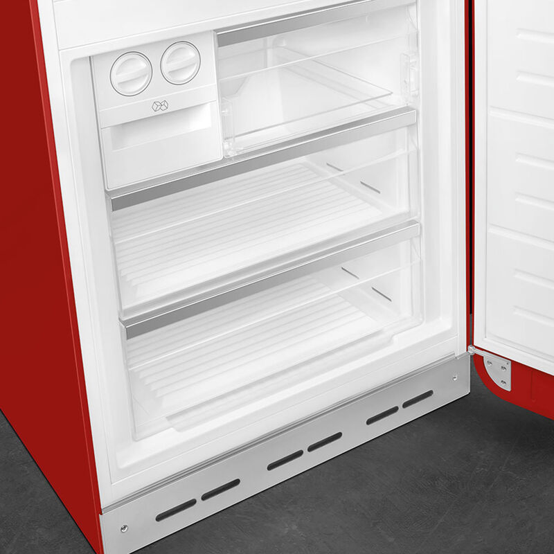 Smeg FAB38RRD6 højrehængt køle/fryser 70 cm, rød