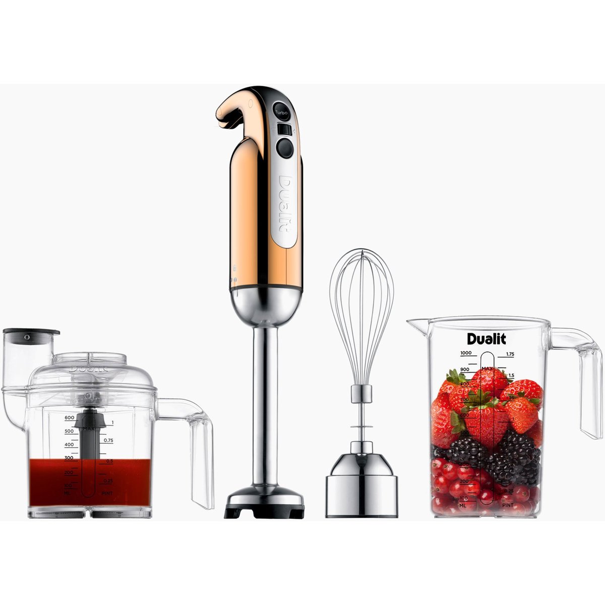 New Edition Stavmixer med tillbehörspaket, high gloss koppar