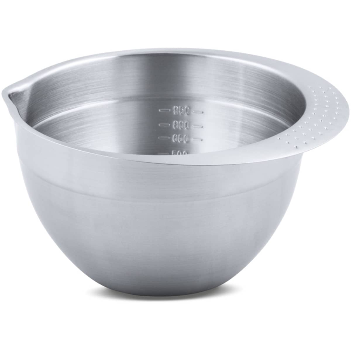 Skål med greb Rustfrit stål 2000 ml