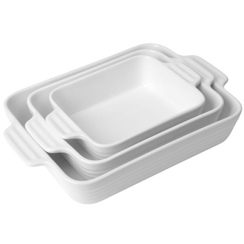 Ugnsformar 3-delar, vit