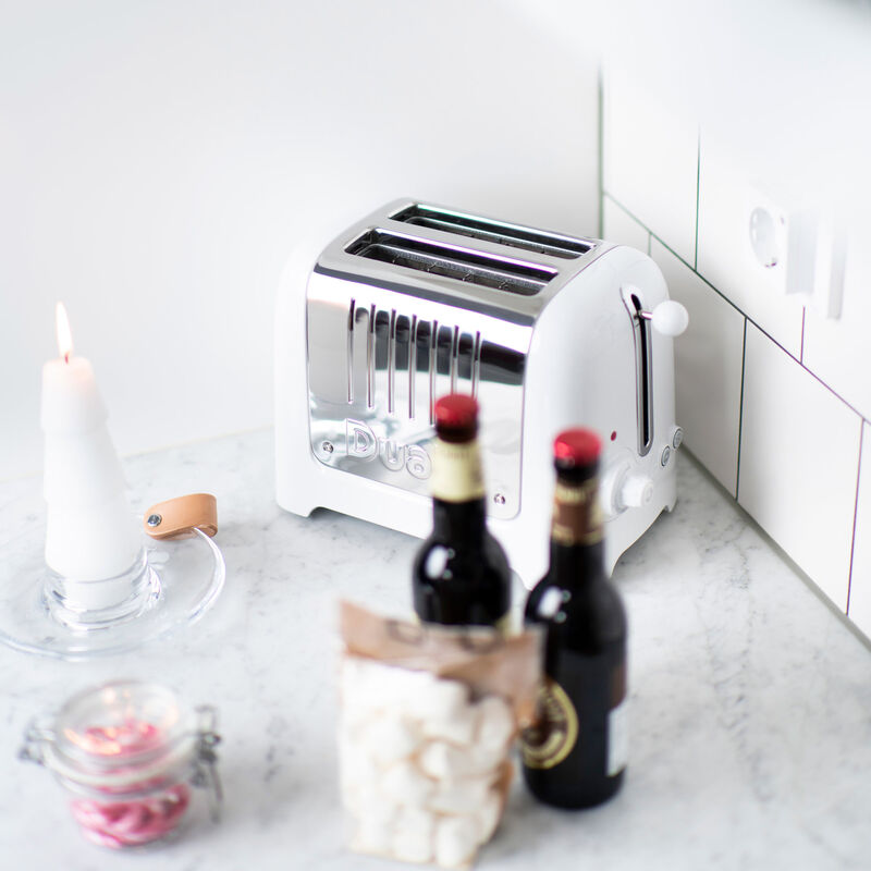 Lite Brödrost 2-skivor High Gloss Vit