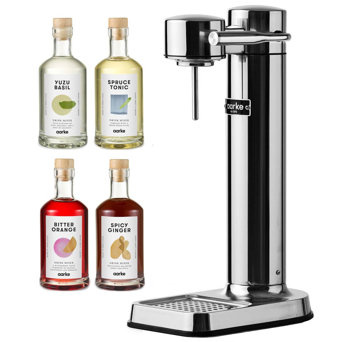 Carbonator 3 -hiilihapotuslaite + Juomamikseri 4 kpl, teräs