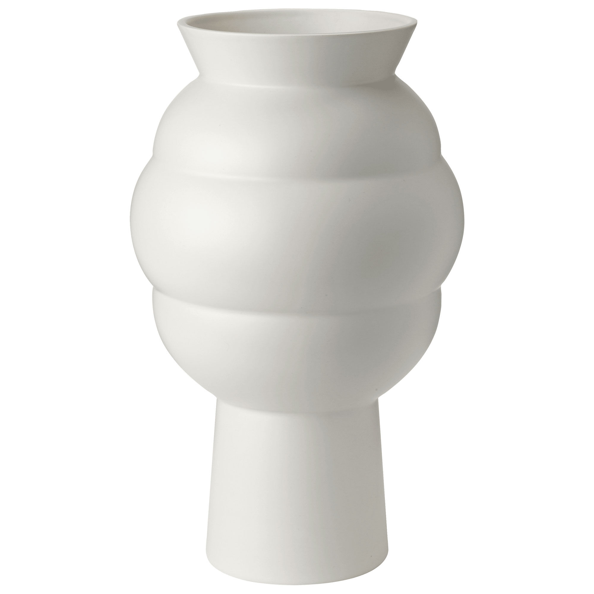 Knabstrup Tortus Archie Vas 37 cm, hvid