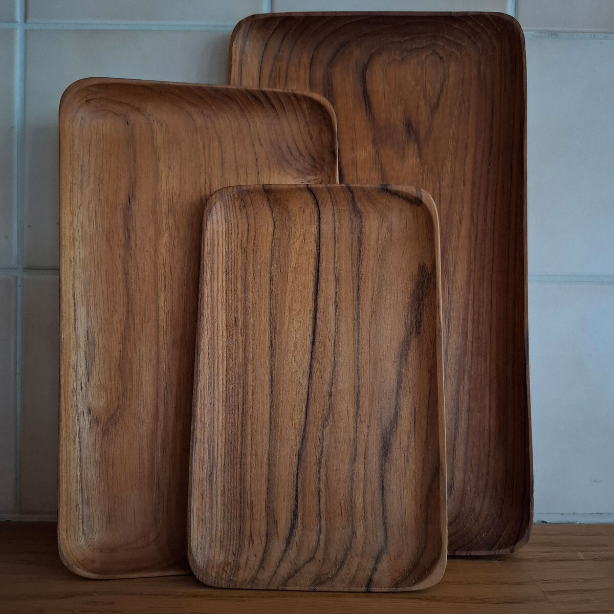 Tarjotin small 20 x 12 cm, teak