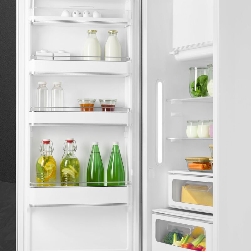 Smeg FAB28LWH6 Kjøleskap Med Fryserom 153cm Venstrehengt Hvit
