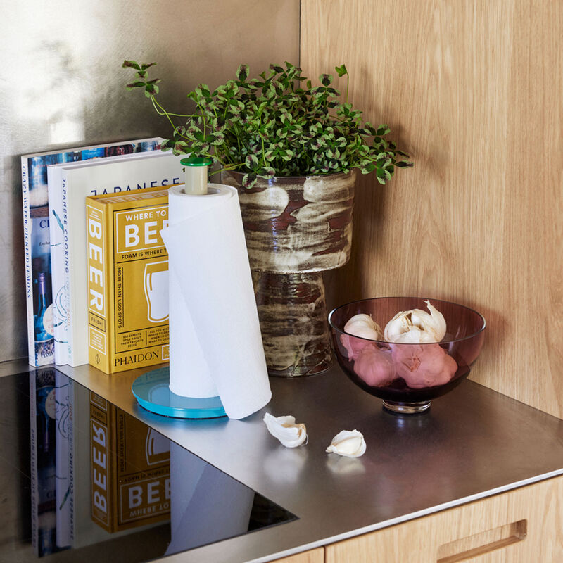 Play hushållspappershållare, blå/grön