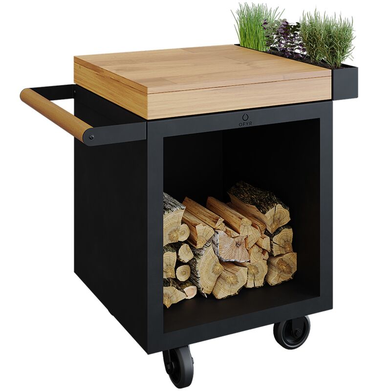 Arbetsbord till utekök 65 PRO TW, svart