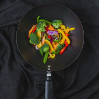 Wokpande 26,5 cm, sort