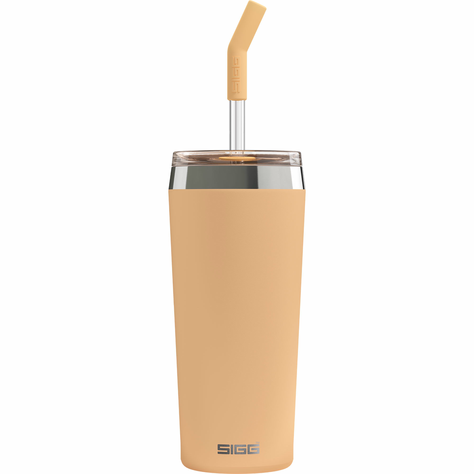 SIGG Helia termokopp med sugerør 0,6 liter, muted peach