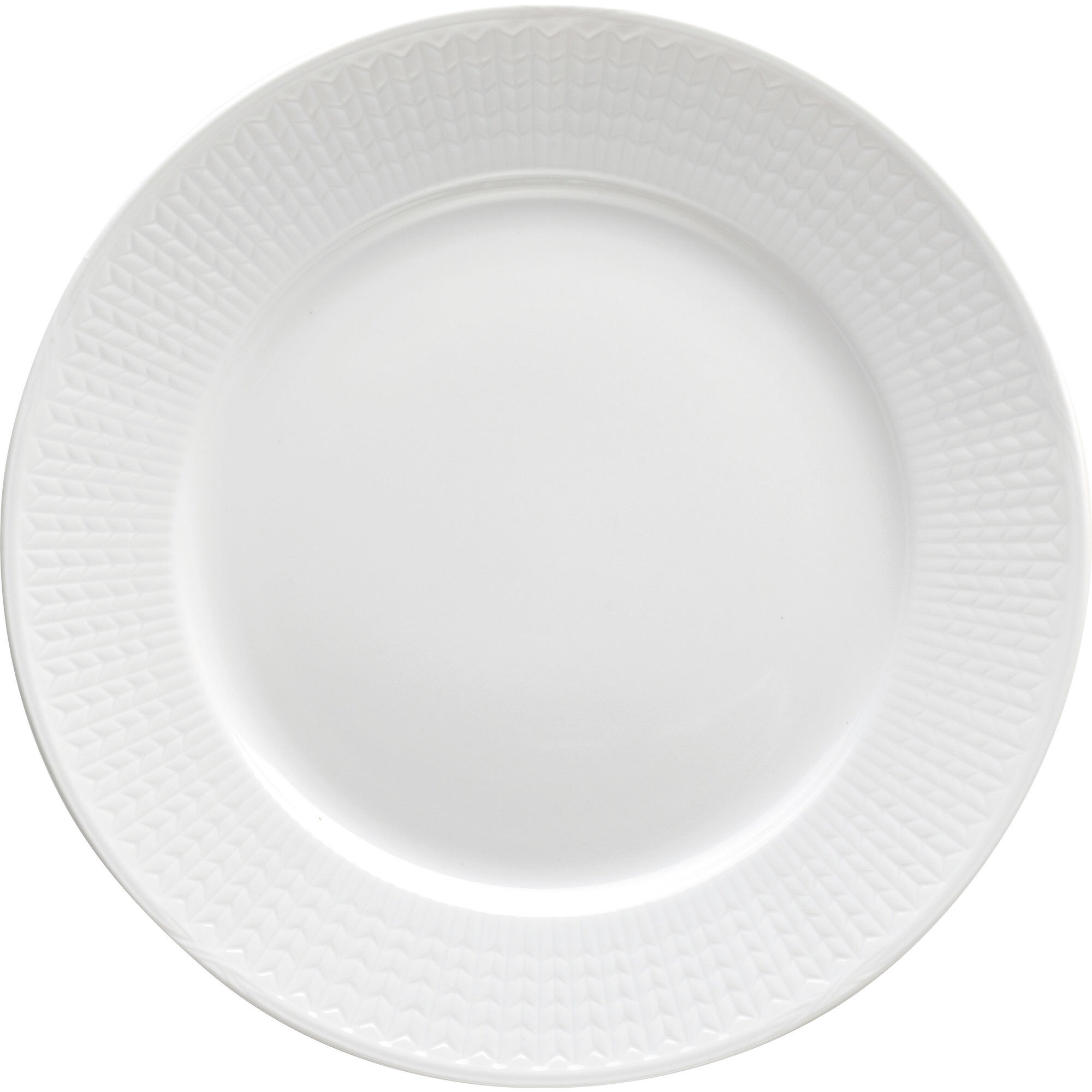 Rörstrand Swedish Grace tallerken 27 cm 6-pakk snø (hvit) hvit