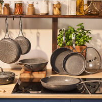 Salina traktørpanne med lokk 28 cm, aluminium