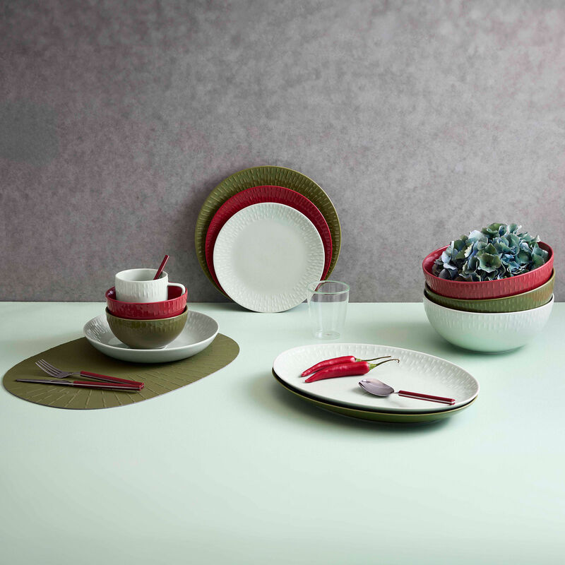 Confetti soikea vati 36 × 25,5 cm, pistachio