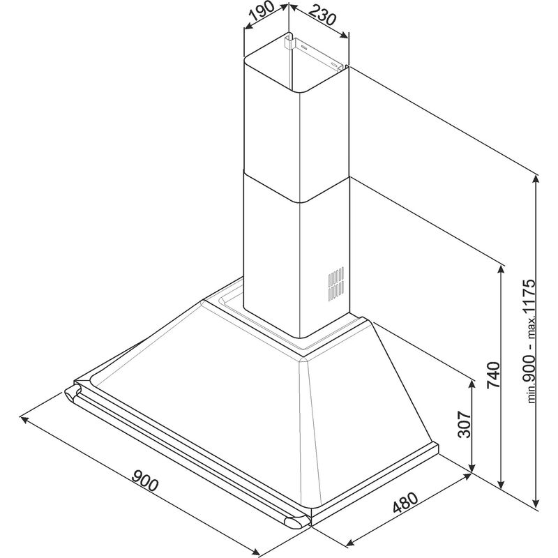 KT90GRE Victoria kjøkkenvifte