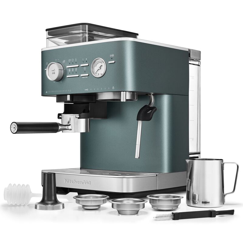 Espressomaskin med kaffekvarn, juniper