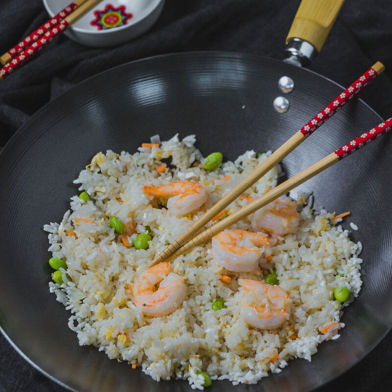 Wokkipannu 30 cm, musta