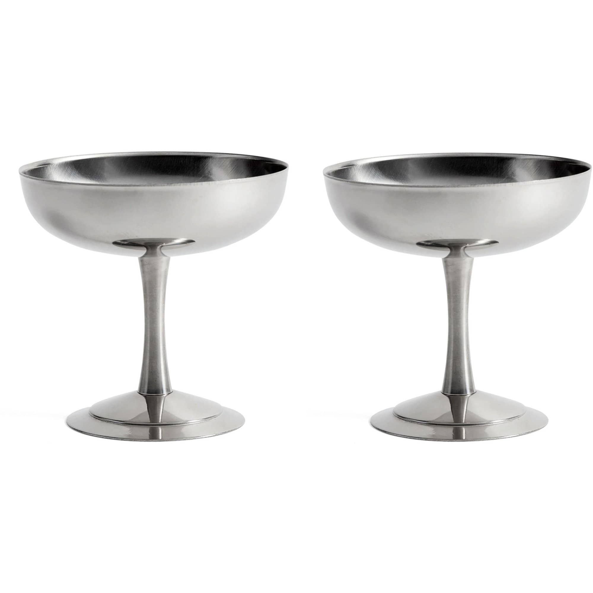 Italian Ice Cup isbæger, 2 stk. rustfrit stål