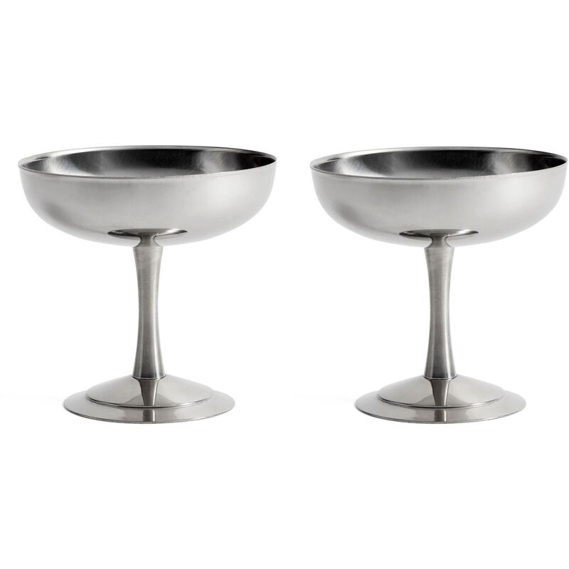 Italian Ice Cup glassbägare 2 st, rostfritt stål