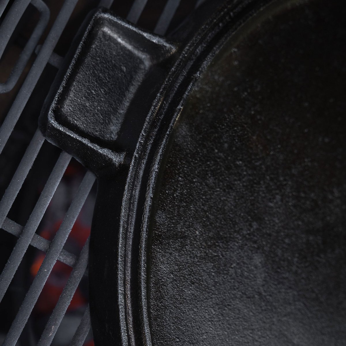 Støbejerns Grill og Stegeplade Rund 36 cm.