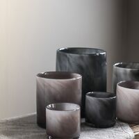 Lyric ljuslykta, purple grey, medium