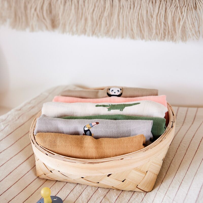 Sporta brødkurv stor 27 x 27 cm, natur