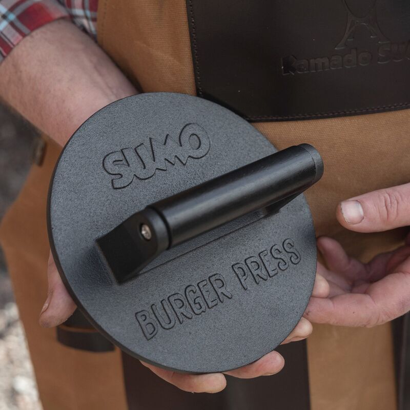 Hamburgerpress gjutjärn