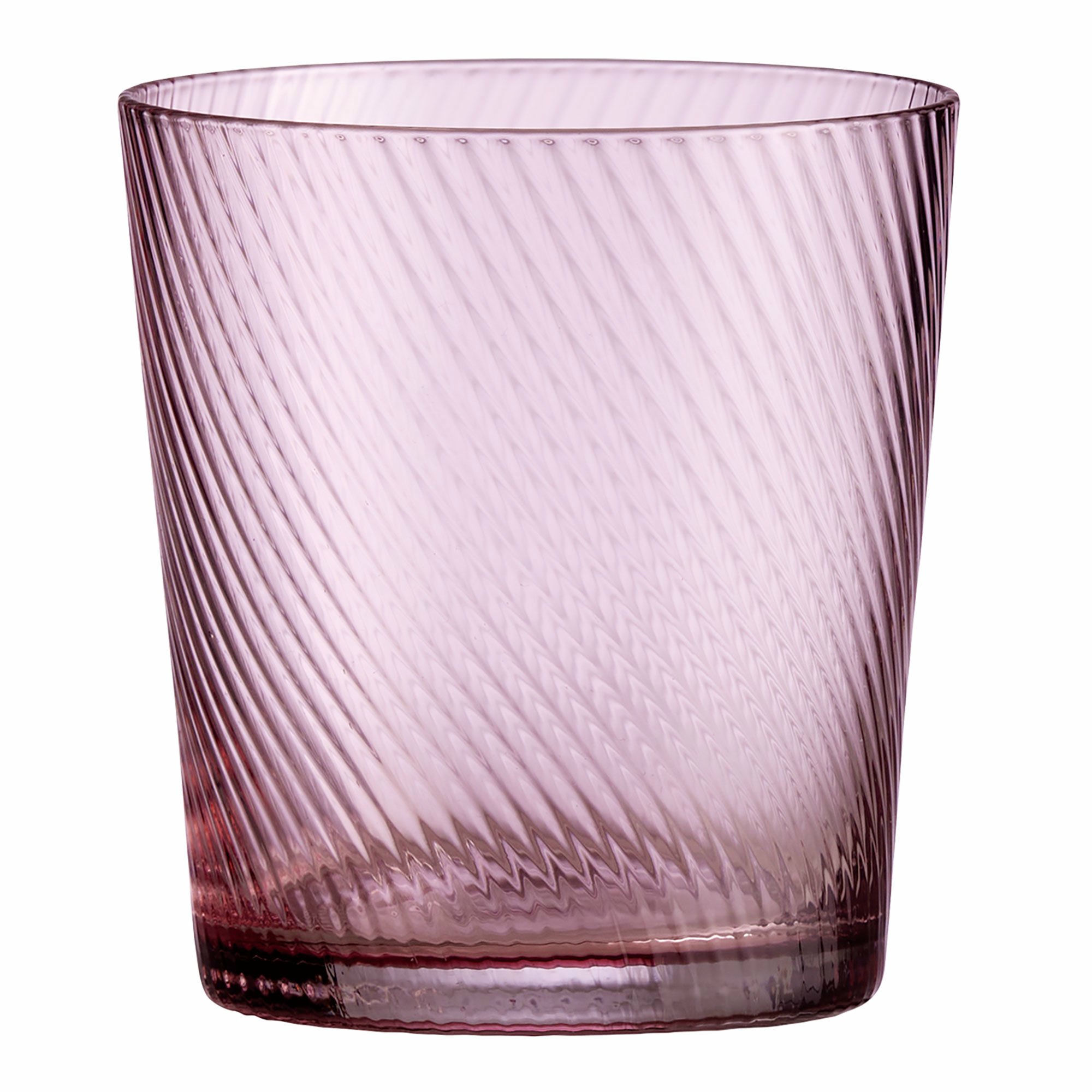 RAW Unique Swirl vannglass 30 cl, rosa