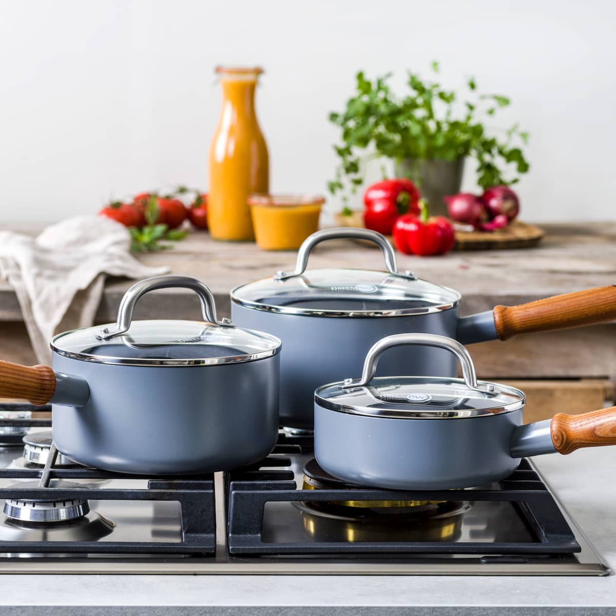 Mayflower Pro kastrullset 3 delar