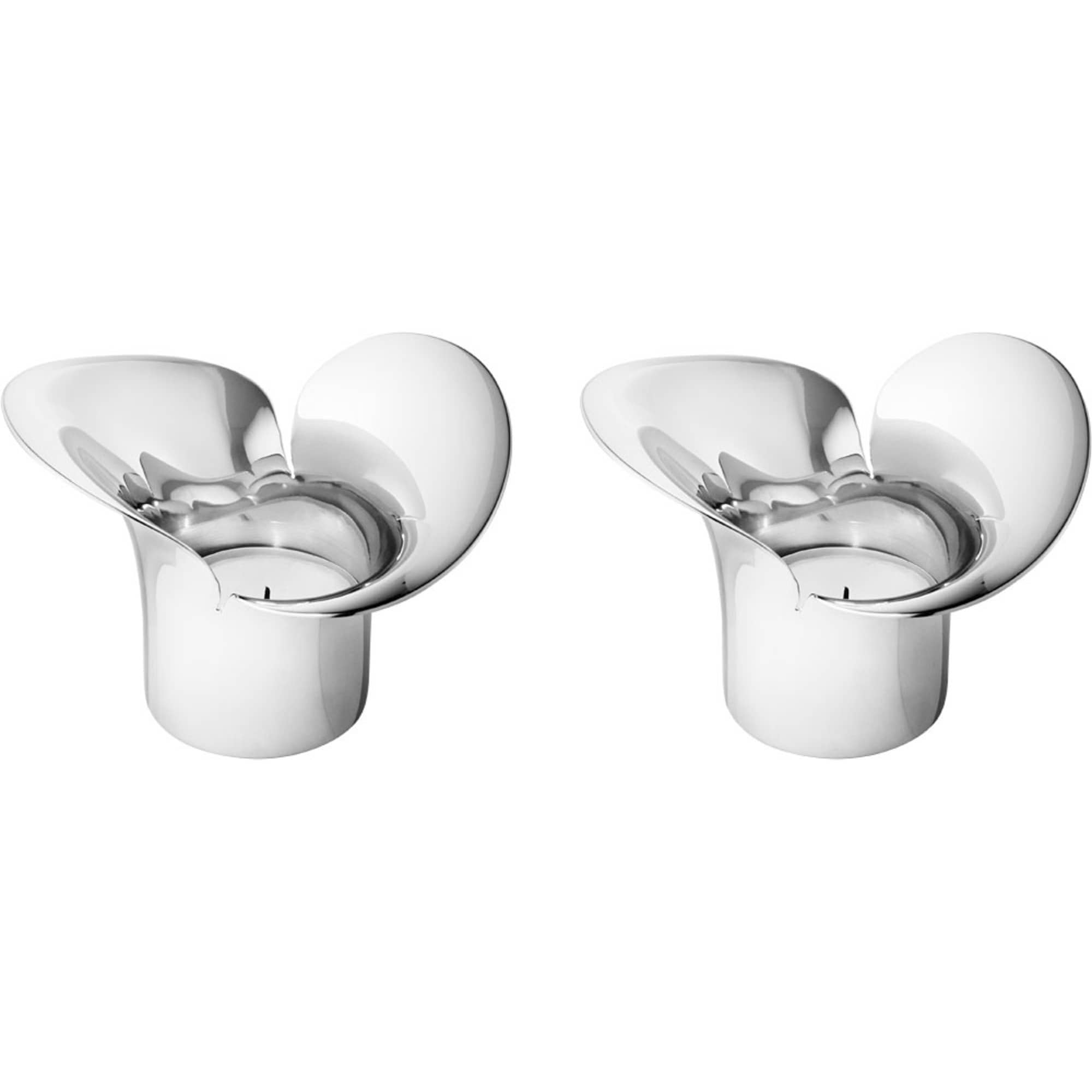 Produktfoto för Georg Jensen Bloom Botanica ljuslyktor, 2 st