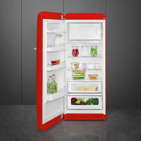 Smeg FAB28LRD6 Jääkaappi Pakastinlokerolla 153 cm Vasemmalle avattava Punainen