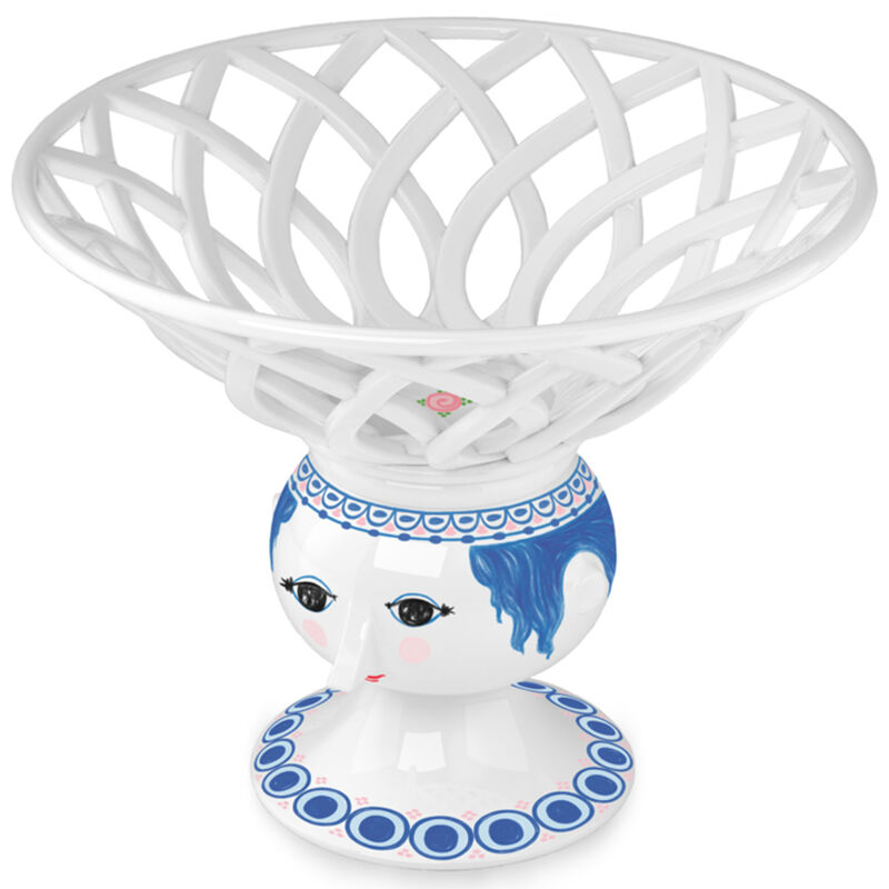 Bjørn Wiinblad Dora Frugtskål 25 cm, blå