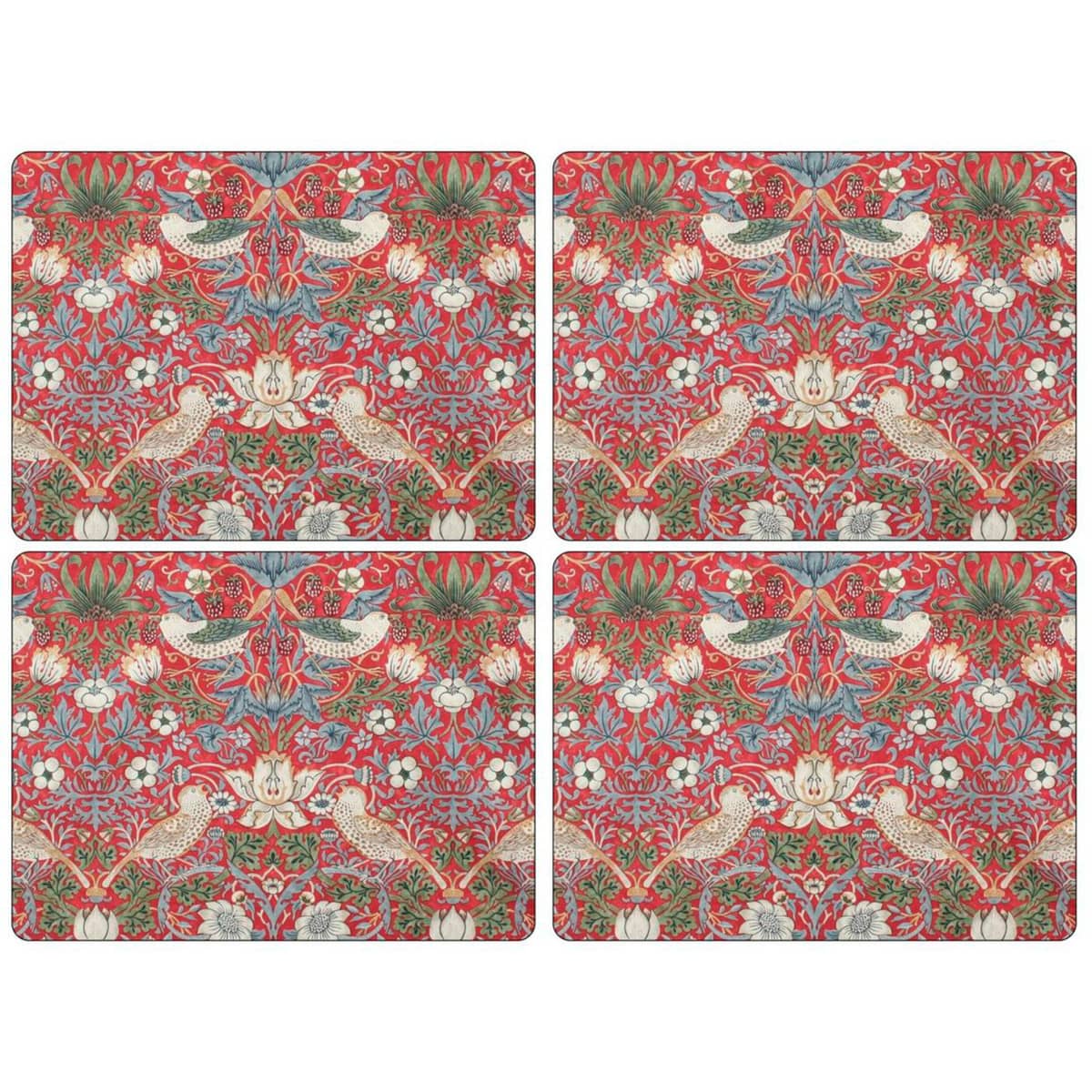 Strawberry Thief Rød Kuvertbrikke 4-pack