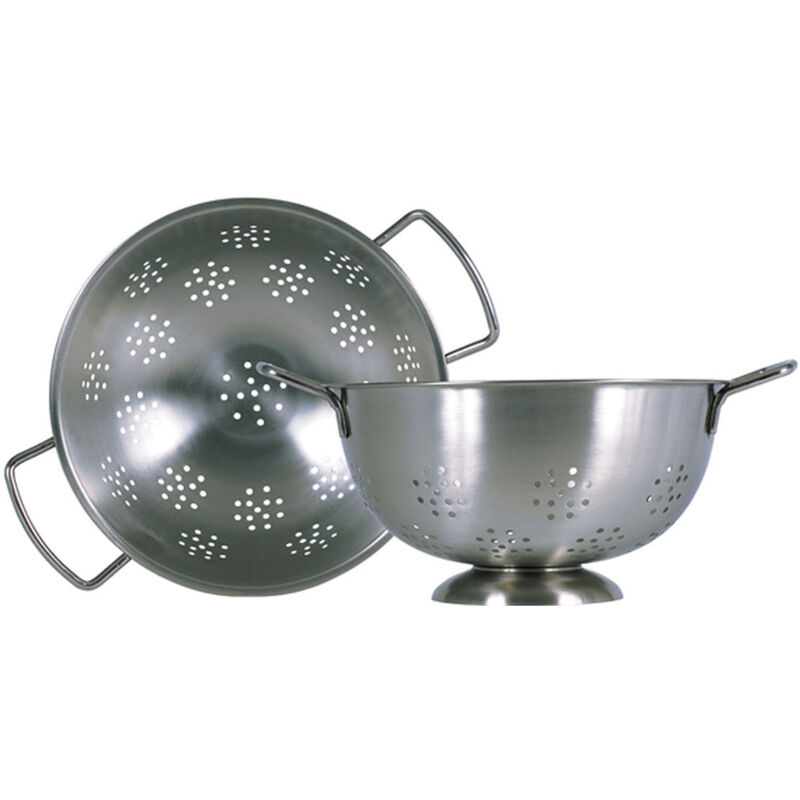 Durkslag med fot i Rostfritt Stål