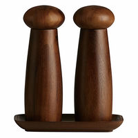 Raw kvarnset + bricka, dark wood