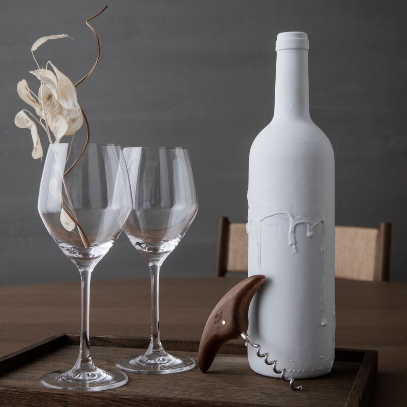 Korkskruv, valnöt, 11 cm 