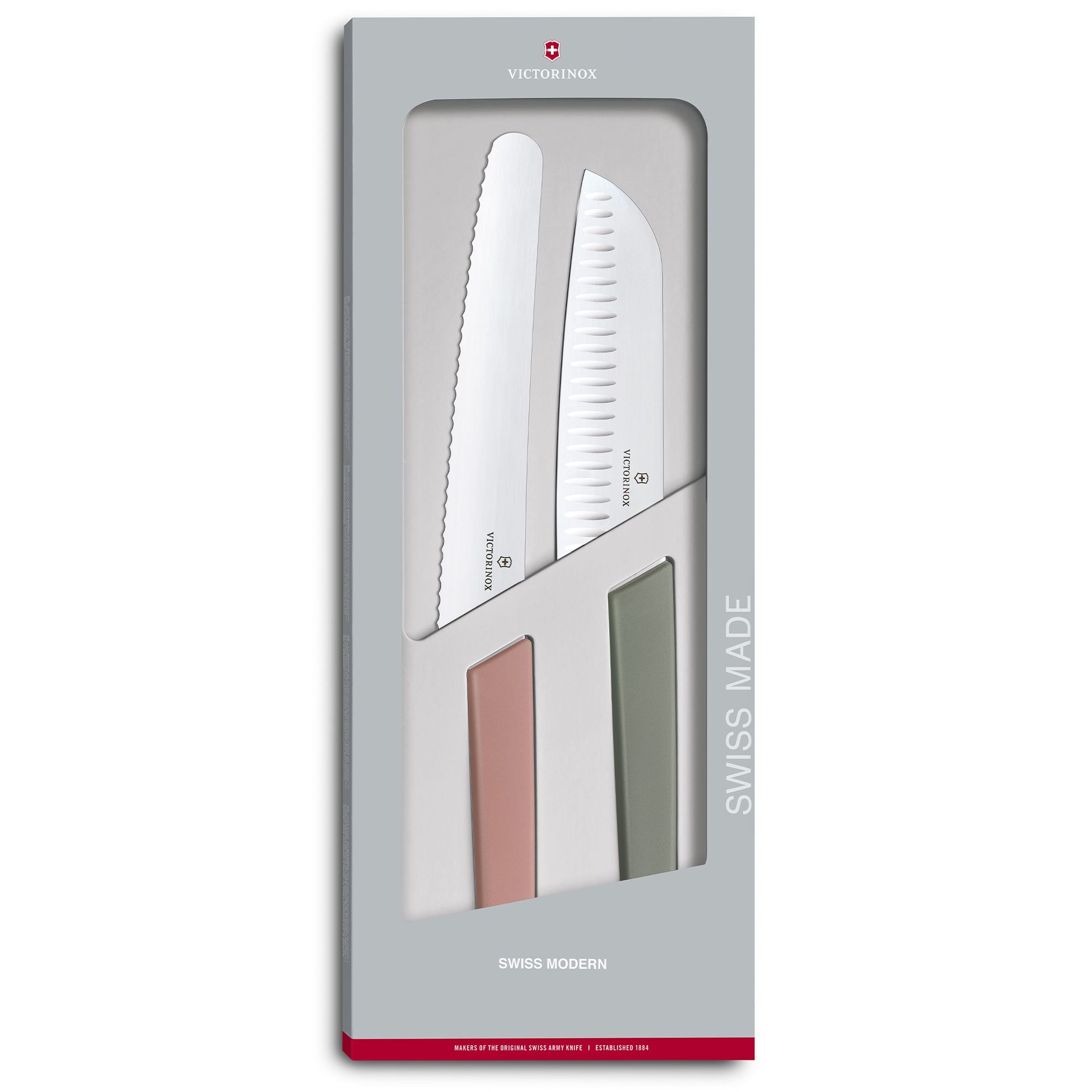 Swiss Modern santoku- och brödkniv